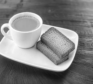 Hot Tea With 2 Rusk