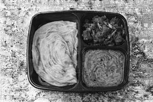 Porotta (2) + Beef Roast(lite) + Gravy Mini Box