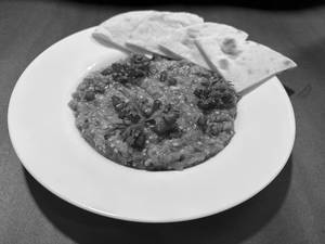 Baba Ghanoush With Pita Bread