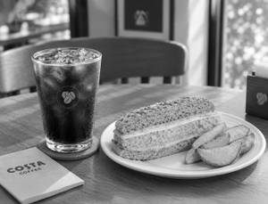 Iced Americano & Bombay Style Sandwich