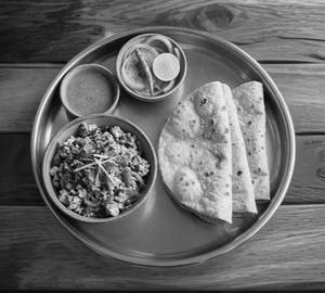 Roti  ( 2 ) With Egg Bhurji