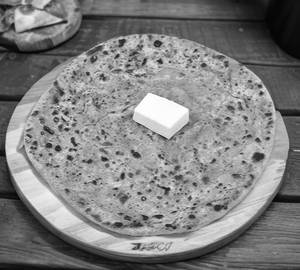 Butter Paratha ( 2 ) With Butter Daal Fry