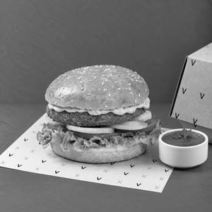 Veggie Mint Chutney Burger