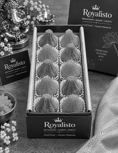Assorted Besan+motichur Mix Modak Box(10 Pc)