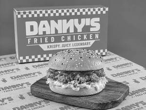 Krispy Indian Hot & Sweet Chicken Burger