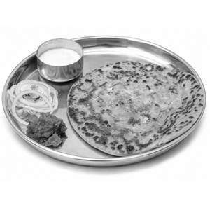 One Sattu Paratha with Curd