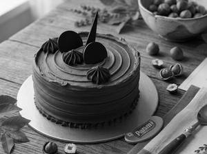Eggless Hazelnut Cake