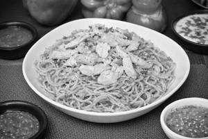 Chicken And Egg Butter Garlic Noodles