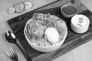 Kolkata Egg Chicken Biryani