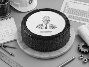The One Man Show Engineer’s Day Chocolate Photo Cake - 500Gm