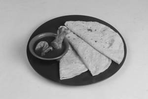 Rice Or Roti (3 Pcs)  Or Paratha (2 Pcs) With Chicken Curry (3 Pcs)