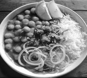 Chole with rice