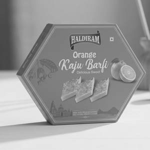 Orange Kaju Barfi 200gm Box