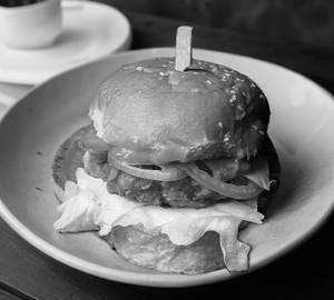 Fried chicken burger