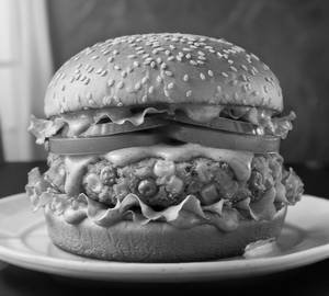 Spicy veg burger
