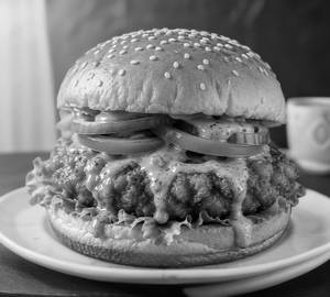 Chicken sriracha burger