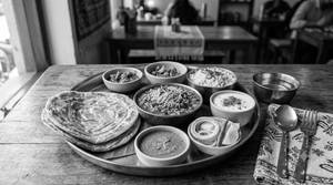Sevtameta Nu Sak And Paratha Without Onion