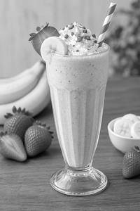 Strawberry Banana Milkshake