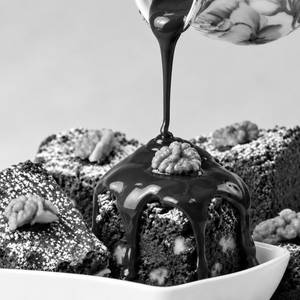 Brownie with Hot Chocolate Fudge Sauce