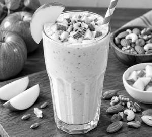 Apple dry fruit milkshake