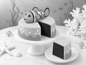 Bento Cake Fish Theme [250g]