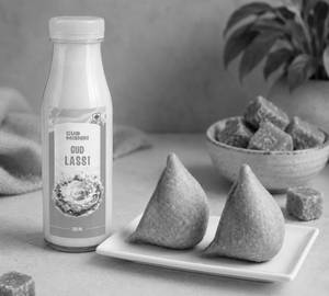 Gud Lassi + Whole Wheat Samosa [2 Pieces]