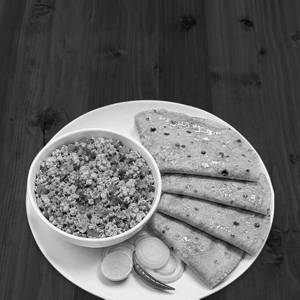 Paneer Bhurji With 4 Butter Tawa Roti