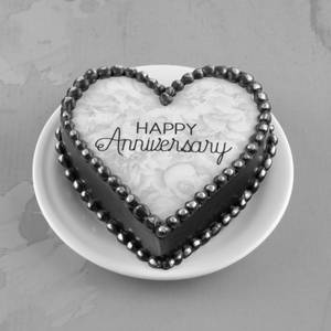 Happy Anniversary Heart Cake 0.5 Kg