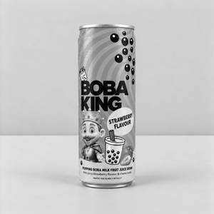 Boba King Strawberry Juice Can (320ml)