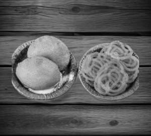 Bedai [20 Pcs] With Jalebi [350 Gms]