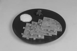 Paneer Paratha (1 Pcs) With Curd And Pickle