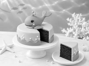 Bento Cake Whale Theme 250g
