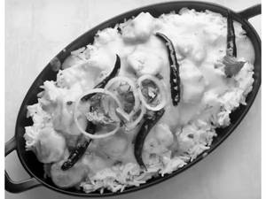 Delicious kadi rice