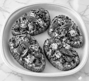 Mushroom & Paneer (open Toast )