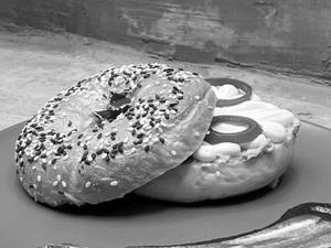 Spicy Avocado Feta Bagel