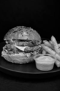 Double Chicken Smash Burger