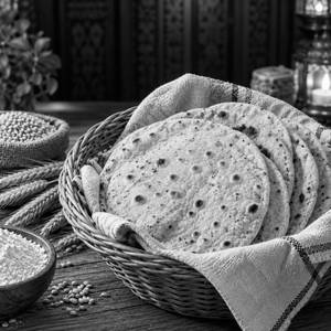 1 handmade wheat roti