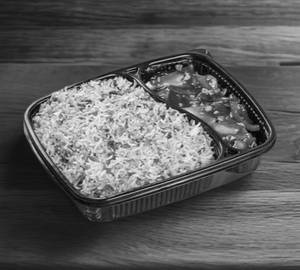Veg Fried Rice With Boneless Chilli Chicken[4Pcs]