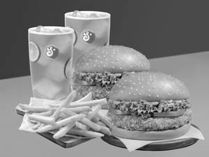 Crispy Garden Burger Meal For 2