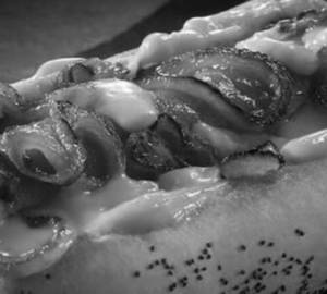 Cheese hot dog