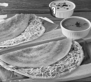 Chutney Sada Cheese Dosa