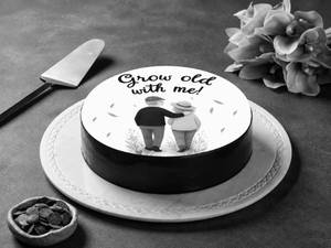 Grow Old With Me Truffle Cake