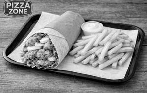 Crispy Chicken Wrap With Fries