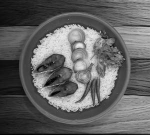 Fish Jeera Rice Thali