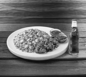 Chicken Tikka Rice + Chicken 65 + Pepsi (250 ml)
