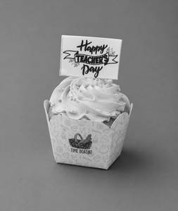 Teachers Day Vanilla Cup Cake