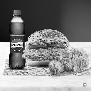 Spicy Zinger Burger and Chicken Meal