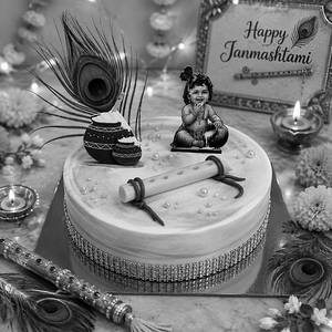 Makhan Chor Krishna Cake