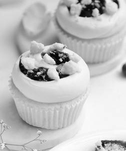 BLUEBERRY CRUMBLE CUPCAKE