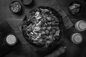 Mushroom Tikka Roasted Veggie Salad